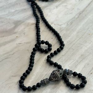 Precious stones handmade necklace